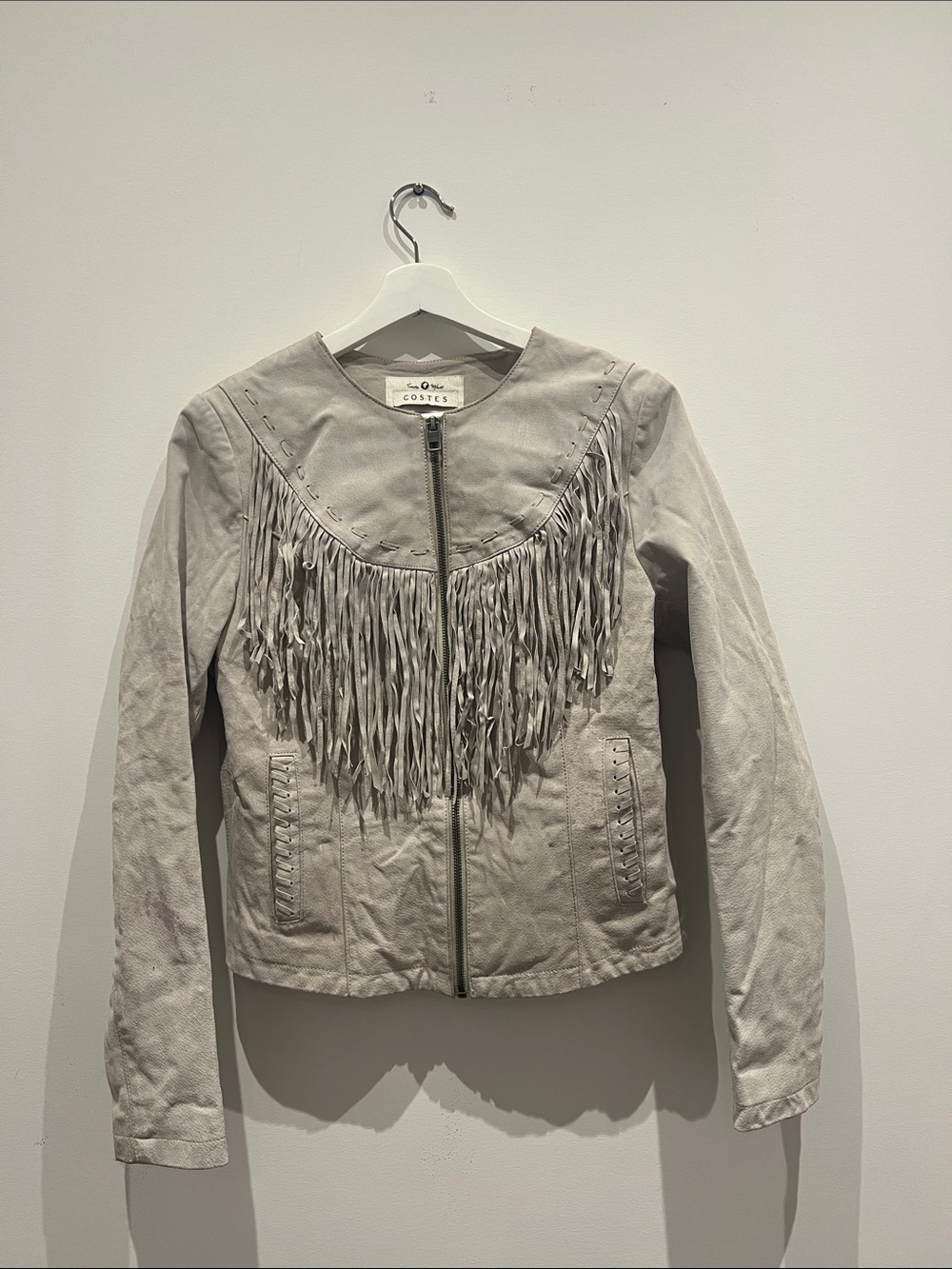 Womens Suède Fringe Jacket Medium